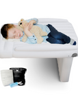 Flyaway Kids Bed helps your child sleep and play on the plane. Fly Away is perfect for toddlers, and babies flying long distance as they can lay down on the plane seat without an infant car seat
