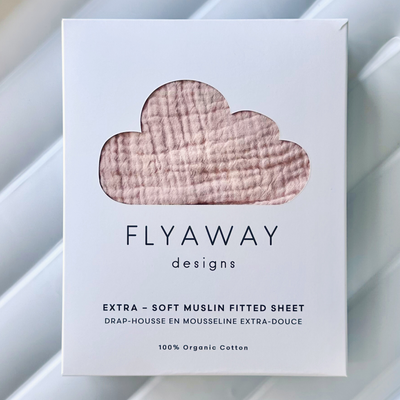 Blush Pink fitted sheet for Flyaway Kids Bed