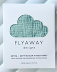 Green fitted sheet for Flyaway Kids Bed