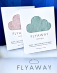 Flyaway Kids Bed fitted sheets in green and blush