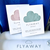 Flyaway Kids Bed fitted sheets in green and blush