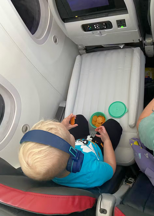 child on flyaway kids bed