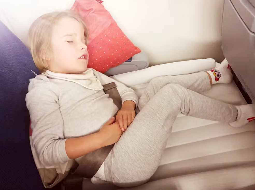 child on flyaway kids bed