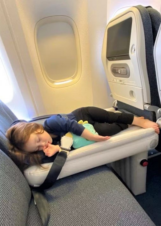 child on flyaway kids bed
